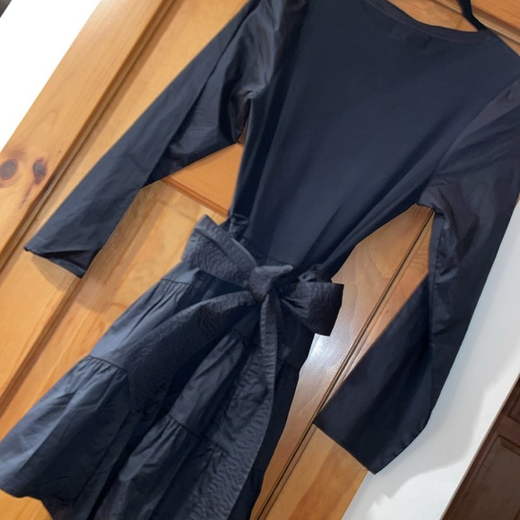 Boutique Black Dress Karina Grimaldi Alma Mini Spandex Sexy Evening Luxury Large - Picture 5 of 8